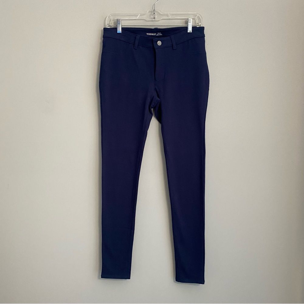 Toad&Co Sidekick Skinny Ponte Knit Jegging Size Small Navy Blue NWT